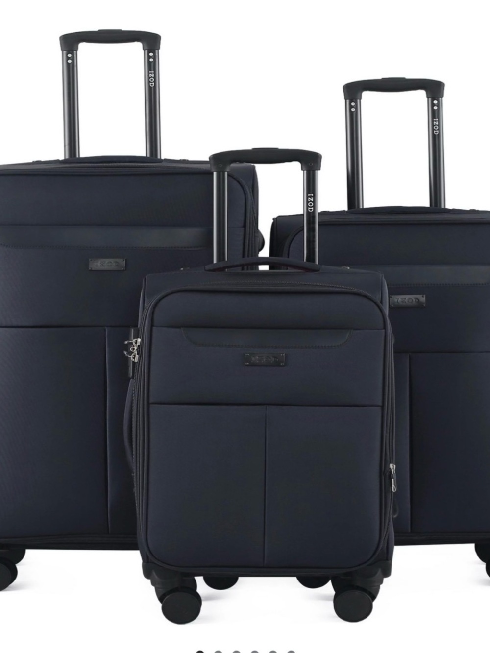 IZOD Liam 3-pc. Soft Shell Spinner Combo Lock Luggage Set